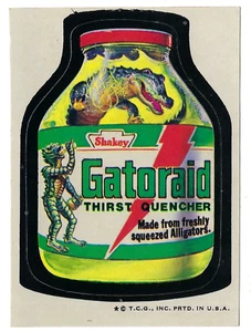 Topps Wacky Packages 1973 cuarta serie 4 Gatoraid Thirst Quencher casi nuevo-sin usar - Imagen 1 de 1