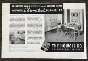 Pubblicità Howell Co St Charles IL 1940 Illumina la tua cucina con mobili in acciaio cromato - Foto 1 di 1