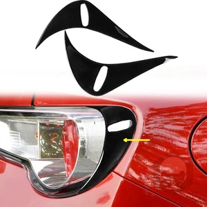 2x Piano Black Rear Tail Light Eyebrow Molding Trim For GT86 2013-2020ABS - Picture 1 of 9