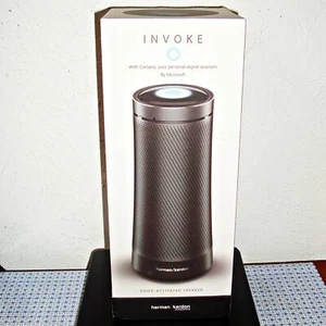【NEW】HARMAN KARDON INVOKE SPEAKER WITH BLUETOOTH (GRAPHITE) - NO CORTANA - Picture 1 of 12