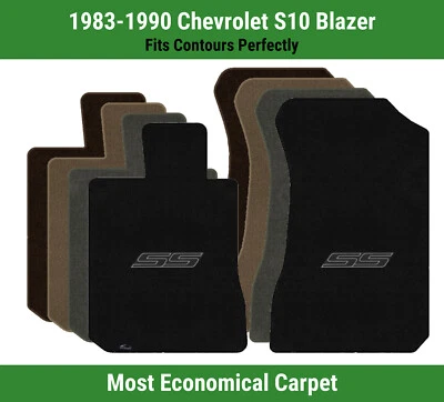 Alfombrillas delanteras Lloyd Velourtex para Blazer Chevy S10 83-90 con logotipo negro SS Foto 1 de 4
