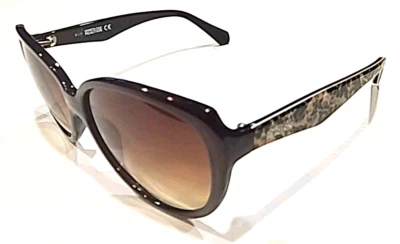 Óculos de sol Kenneth Cole Reaction marrom tartaruga degradê tamanho grande olhos de gato - Imagem 1 de 4