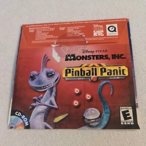 Disney Pixar Monsters Inc Pinball Panic 2002 CD Rom Windows Mac Game - Picture 1 of 6