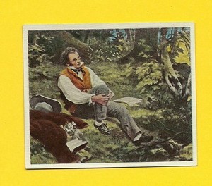 Franz Schubert 1934 German Cigarette Card