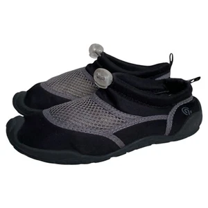 Kids Champion Water Shoes Black Gray Mesh Pull-On Beach Shoe Youth Size 13-1 - Picture 1 of 7