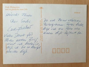 Autógrafo de la RDA Lore Fischer 1988 ¿Cantante de Magdeburgo posiblemente ópera? - Imagen 1 de 2