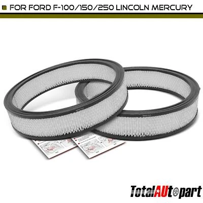 2x Filtro de aire del motor para Ford F-100 1968-1976 1979 Lincoln Continental 1968-1972 Foto 1 de 4