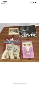 lot of 4 pussy cat books catwise,my abc of pussy cats - Picture 1 of 11