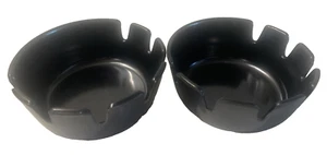 Tablecraft 263B-1 Posacenere per Sigarette Classico Deepwell Nero Rotondo Lotto di 2 - Foto 1 di 7