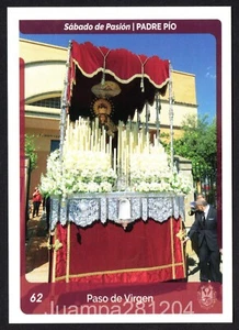 PADRE PIO #62 SABADO DE PASION ESTAMPA HOLY CARDS SEMANA SANTA 2024 SEVILLA - Imagen 1 de 2