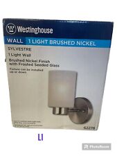 Westinghouse Sylvestre 1-Light Brushed Nickel Gray Wall Sconce free shipping
