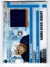 2010-11 ITG Decades 1980s Jerseys Black #TWJ13 Tom Barrasso 1/1 *#/100