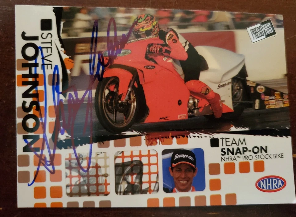 2005 NHRA Press Pass Autograph Steve Johnson - Image 1 of 1