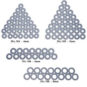 Fairing Bolt Nut Scratch White M4 M5 M6 M8 Motorcycle 100x Nylon Washer Kit UTV - Picture 1 of 2