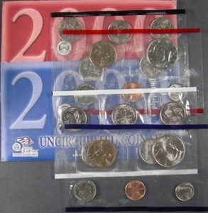 2000 U.S. Mint set in original Mint envelope - Unc. - Denver & Philidephia - Picture 1 of 4