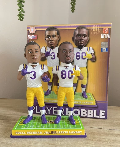 BECKHAM & LANDRY Cleveland Browns / LSU Tigers Football Legends Bobblehead NIB! Cover