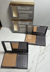 2 Loreal Dualite Perfectly Flawless Compact Makeup - Buffed Beige - 0.34oz - Picture 1 of 3