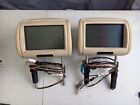 LAND ROVER DISCOVERY 4 ESTATE 09-16 PAIR LEATHER HEAD RESTS TV SCREEN DISPLAY
