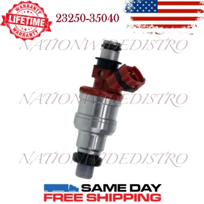 1x Inyector de combustible Denso OEM para camioneta Toyota 1989-1995 2,4 L I4 23250-35040 Foto 1 de 4