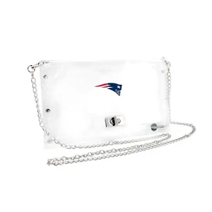 New England Patriots Clear Envelope Purse, NFL Crossbody Stadium Approved - Picture 1 of 1