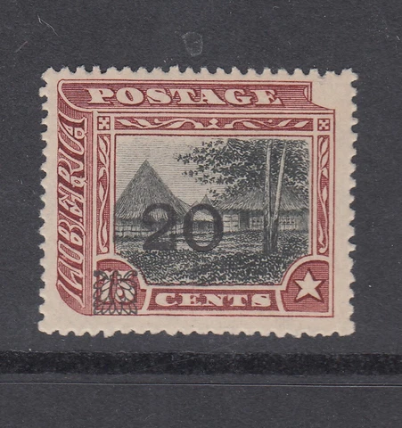 Liberia # 144 MNH 1915-16 Surcharge Liberian Village Cover