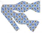 Nautical Bow Tie / Anchor Bow tie, Fishing Net / Blue Bow tie / Self-tie Bow tie