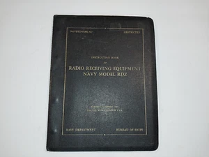 Vintage manual. Radio Receiving Equipment Navy Model RDZ NAVSHIPS 900.617. BP - Bild 1 von 5