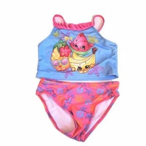 Shopkins Bikini Swimsuit 2 Piece Ruffle 5 6 Years - Picture 1 of 8