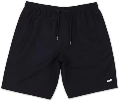 NEFF Men's Standard 9" Quick Dry Swim Trunks with Lining Black NWT XL — 第 1/4 张图片