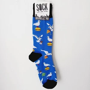 Sock It To Me Crew Men Women Hangry Angry Bird Seagull Pizza Taco Hotdog NWT NEW - Picture 1 of 11