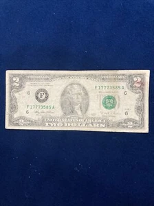 $2 Dollar Bill 1995 Currency Thomas Jefferson - Picture 1 of 2