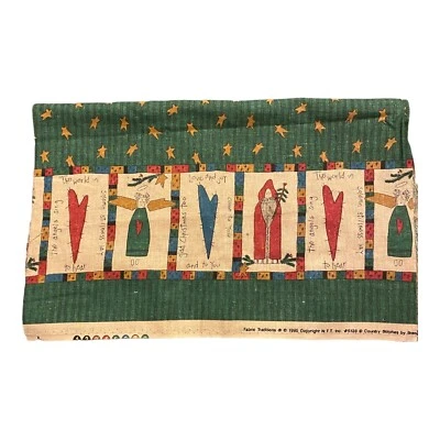 Fabric Traditions Sewing Fabric Christmas Country Stitches 1995 1/2 Yd X 44" - Image 1 of 4