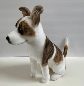 Cuddle Clones Plush Dog Realistic Jack Russell Terrier Scout Sitting READ - Picture 1 of 13