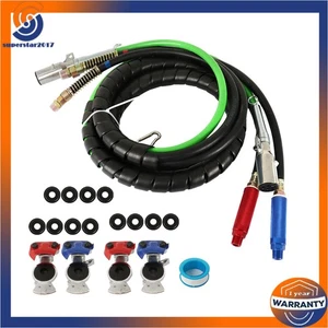 12 Ft For Semi Truck Tractor Trailer Wrap Set Air Line Hose Assemblies 3-in-1 - Foto 1 di 14
