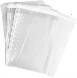 6 X 9 Bolsas de plástico transparentes resellables autoadhesivas para labios y cinta para violonchelo 1,5 mil - Imagen 1 de 5