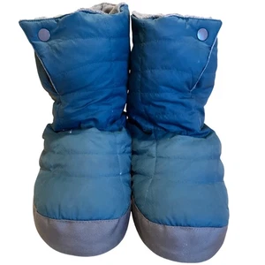 REI Cabiniste Camp Slippers Women's Large 9-10, Duck Down, Teal with Gray lining - Picture 1 of 9