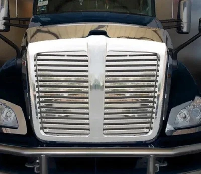 Kenworth T680 SS inserção de grelha com 15 barras estilo persiana (SOMENTE GRELHA - SEM SURROUND) - Imagem 1 de 2