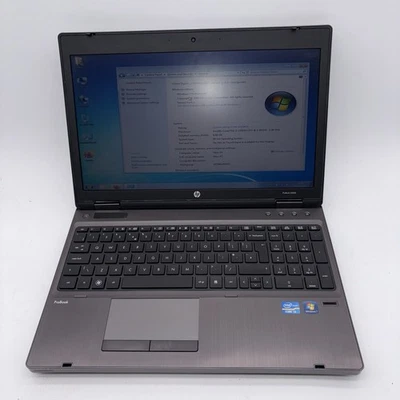 HP ProBook 6560b Core i3 2350M 2.30GHz 8GB RAM 500GB HDD Windows 7 Pro Laptop #A - Image 1 of 4