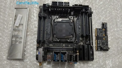 FOR ASROCK X299E-ITX ac LGA 2066 DDR4*4 128GB With SATA Connector Motherboard/* - Image 1 of 3