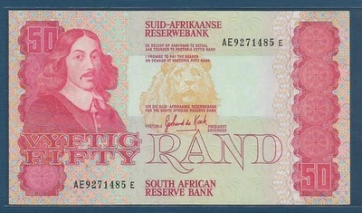 South Africa 50 Rand, 1984, P 122a / Sign 6, XF+ - Image 1 of 2