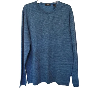 Theory Long Sleeve Shirt Gaskell NL Aegean Multi Lounge Slub Mens Sz XL Blue - Picture 1 of 10