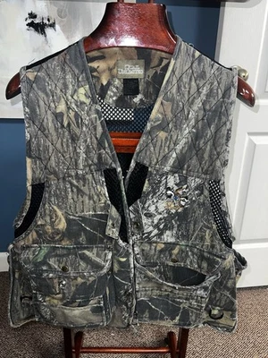 Vtg Quail Unlimited Camouflage Small Game Hunting Vest Men’s Medium Front Zipper - Image 1 of 4
