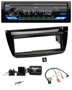 JVC Bluetooth DAB USB Lenkrad Autoradio für Fiat Doblo 2012-2015 piano - Bild 1 von 10