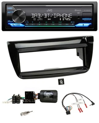 JVC Bluetooth DAB USB Lenkrad Autoradio für Fiat Doblo 2012-2015 piano - Bild 1 von 4