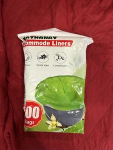 100 Pack Hathaway Disposable Bedside Commode Bags Leakproof Bedpan Liners - Picture 1 of 2