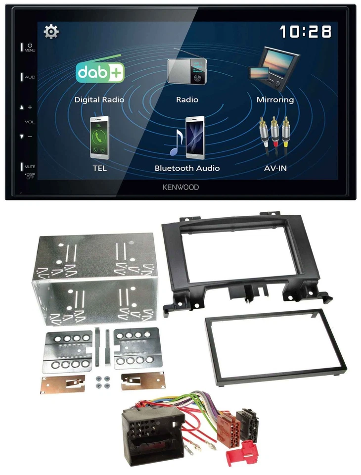 Kenwood 2DIN Bluetooth MP3 USB DAB Autoradio für Mercedes Sprinter ab 06 W906 VW - Bild 1 von 4