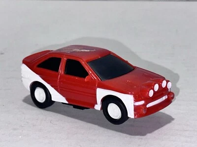 FORD ESCORT ROAD RALLY RS Cosworth RACER SLOT CAR 1990s Red 1/43 Tested working - Image 1 of 4