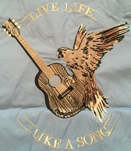 Camisa Jimmy Buffett Margaritaville Bordada Marca Nu Talla Pequeña - Imagen 1 de 6