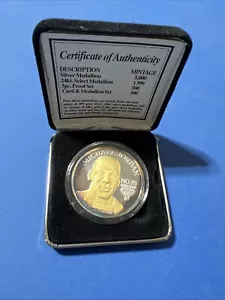 Michael Jordan MJ Upper Deck 1 Troy oz .999 Fine Silver 24kt Medallion 1996 Coin - Picture 1 of 3