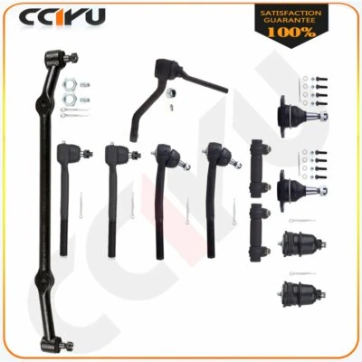 12pc Front Tie Rod End Ball Joint Suspension Kit For 1978-1996 Chevrolet Caprice Foto 1 de 4